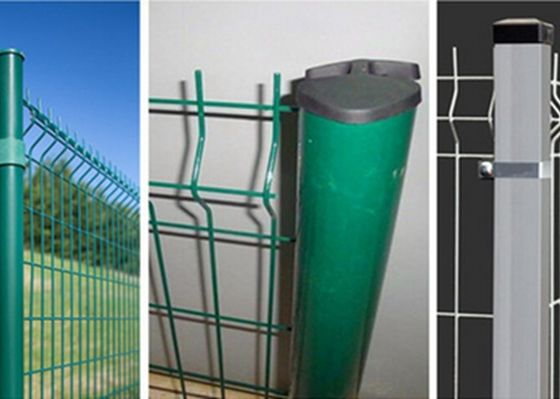 Cina Keamanan Welded Steel Wire Anggar / Segitiga Bending Garden Mesh Fence pemasok