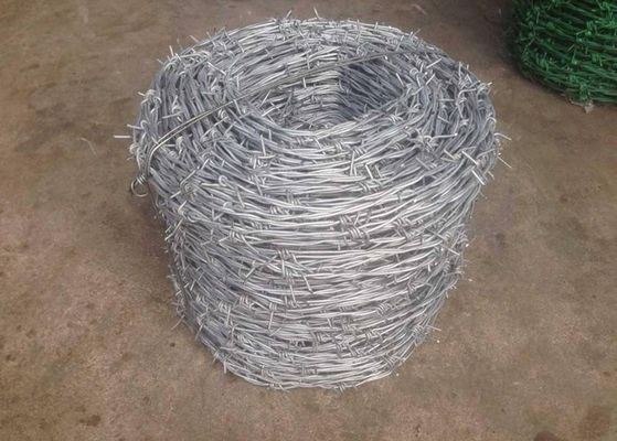 Cina Single Twisted Galvanized High Tensile Barbed Wire Security Untuk Industri pemasok